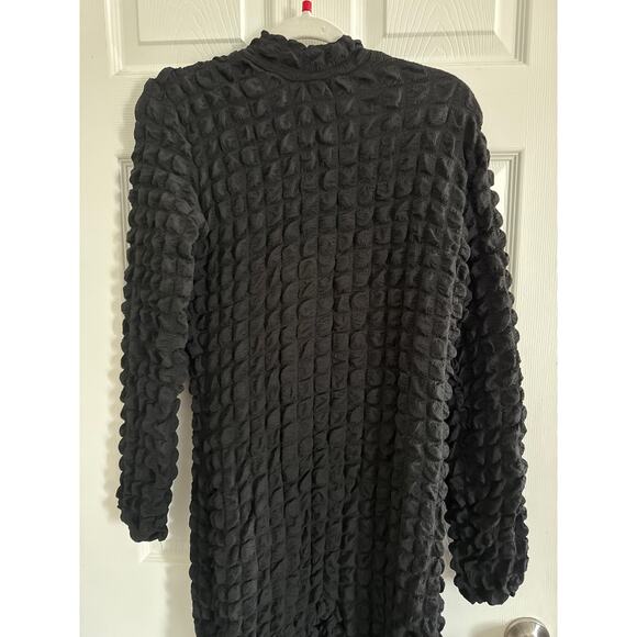 Black Popcorn Zippered Jumpsuit Size XL - Picture 5 of 7